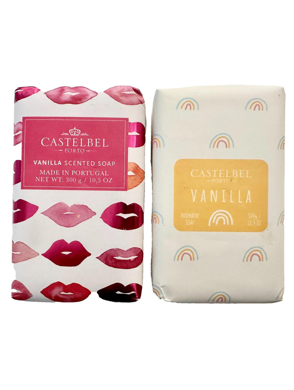 Lot of 2: NEW Castelbel Porto Vanilla Scented Bath Soap Bar 10.5 oz Portugal
